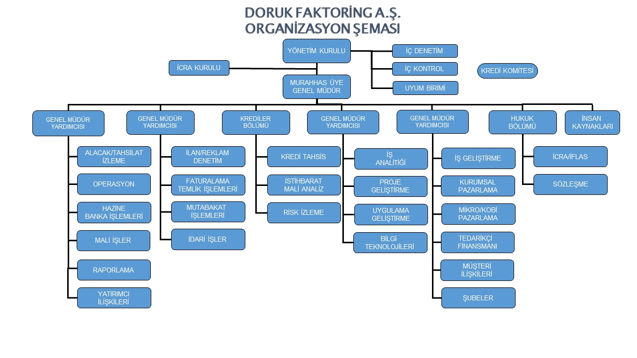 Doruk Faktoring Organizasyon Şeması